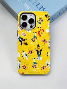 Casing Ponsel 2-in-1 Paul Frank Phelin Berlisensi Resmi, Perlindungan Anti Guncangan Seluruh Bodi dengan Penutup Kamera, Motif Kartun Monyet, Beruang, dan Karakter Sirkus, Desain Baru untuk iPhone 13/14/15/16 Pro Max - MultiWarna - View 2