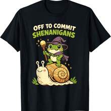 Off To Commit Shenanigans Funny Dark Fantasy Frog Kids Meme T-Shirt - Black - View 1