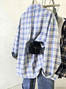 Blusa de mujer, estampado de rayas de limón, diseño fresco y ligero, camisa estilo Ins, blusas de mujer sueltas de manga larga casual de doble uso, regalo para la mejor amiga y la novia, camisa de regalo divertida, nueva blusa de mujer de otoño e i - Multicolor 4 - Ver 2