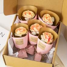 5pcs/Set Creative Realistic Mini Rose Flowers, Suitable For Valentine's Day, Birthday Celebration, Wedding Decoration, And Room Decor - Pink - View 13