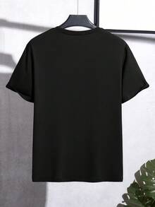 250th Anniversary USA Patriotic Graphic T-Shirt Men's Everyday Cotton T-Shirt,  Cotton, Comfortable, Running Errands, Lounging, Or Outdoor Fun% Comfortable Cotton - 黑色9 - 查看 2