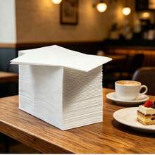 2 paquetes de toallas de papel desechables, 1 capa 500 hojas por paquete, gran capacidad para reducir el reemplazo frecuente, perfectas para uso doméstico, comercial, fiestas, reuniones, restaurantes, bodas y festivales - Paquete de 2 - Ver 7