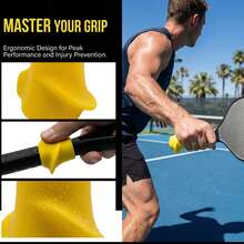 1pc Tennis Racket & Pickleball Racket Beginner Grip Corrector, Silicone Tennis Racket Handle Isolator, Grip Correction Device To Improve Tennis Skills, Shock-Absorbing Grip, Suitable For Tennis, Easy To Install - Multicolor - View 3