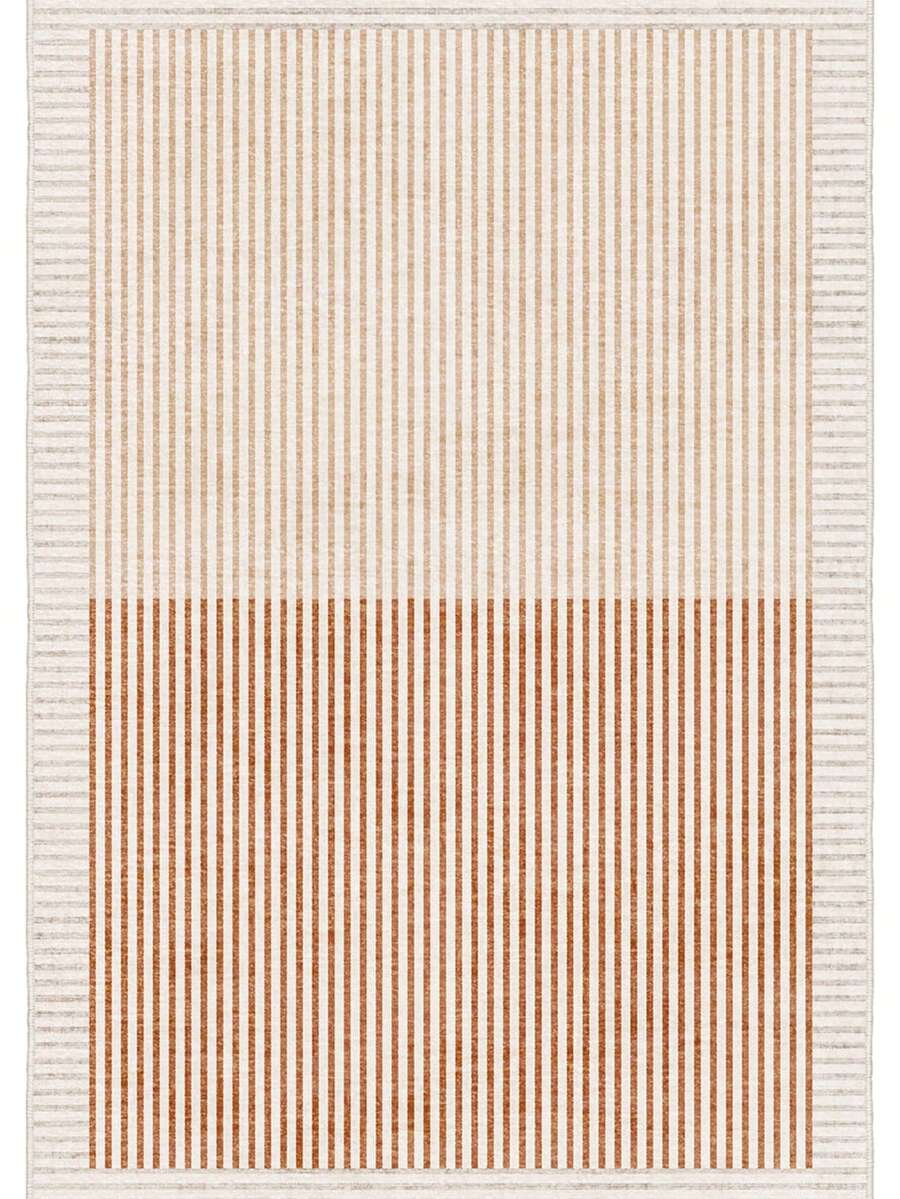 Modern Round Washable Non-Slip Area Rug – Thin Soft Living Room Carpet, Kitchen Rug & Runner, Home Decor Rug