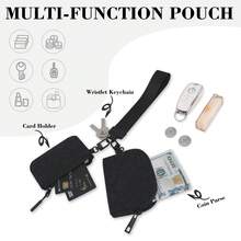 Dompet Minimalis Wanita, Tas Pergelangan Tangan Nilon Tahan Air, Desain Multifungsi untuk Menyimpan Kunci, Kartu, Uang Tunai, dan Lainnya, Desain Modis yang Dapat Dilepas, Cocok untuk Olahraga dan Penggunaan Sehari-hari, Dapat Digunakan sebagai Dompet Wanita, Dompet Mini, Tas Tangan, Dompet, Gantungan Kunci, Dompet Koin, Dompet Perjalanan, dan Lainnya, Favorit Para Ibu - MultiWarna - View 7