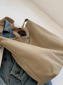 Large Capacity Vintage Women's Tote Bag, Lightweight Multi-Pocket Hobo Bag, Fashion Commuter Shoulder Bag, Portable Shopping Bag, Suitable For Girls, Women, College Students, Young Professionals And White-Collar Workers. Ideal For Office, University, Work, Business, Commuting, Shopping, Dating, Outdoor Activities, Travel, Hiking And More, Also A Perfect Gift For Women. - Multicolor - View 11