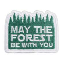1pc "With You In The Forest" Embroidered Pattern Clothing Hat Jacket Decorative Patch - A - View 2