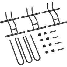 3 Packs Bicycle Floor Rack Bike Parking Stand, Freestanding Bike Storage Rack Indoor & Outdoor, Suitable For Mountain Bike, Road Bike, For Bicycle With Wheel Diameter Max 29 Inches - Black - View 7