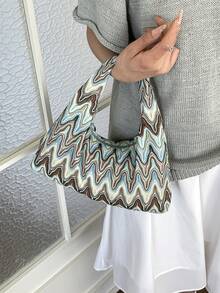 Túi đan hoa rỗng, túi đi biển phong cách Bohemian, túi xách thường ngày (mẫu ngẫu nhiên) - Nhiều màu - Xem 3
