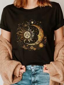 Women T-Shirts - Black - View 1