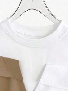 Conjunto de vacaciones para mujer con camisa a rayas de dos piezas falsa - Multicolor 2 - Ver 4