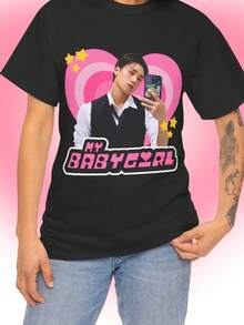 Unisex T-Shirt Made Of Pure Cotton, AteezSanTwitterShirtAteezSanMirrorSelfieY2kBaby-GirlBootlegMerchandiseShirtGiftIdeasforAtiny,BirthdayGift&ConcertMerch, SummerT-Shirt,Blouse,BasicTops,Tops,T-Shirt,CreativeDesign,OutdoorPlay,CoolStyle,FunDesign,GreatForOutdoorPlay,CreativeDesign,OutdoorPlay,CoolStyle,FunDesign,GreatForOutdoorPlay - Black - View 1