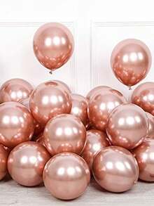 124pcs/Set Rose Gold & Gold Metal Latex Balloon Arch Kit, Suitable For Birthday, Wedding, Valentine's Day Party Decoration - Gold Rose Gold Sand White Set - View 9