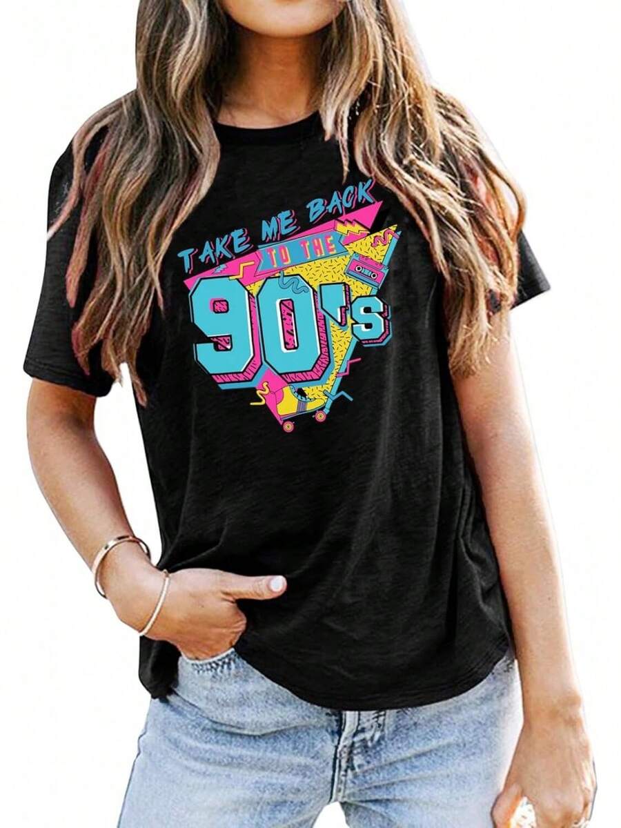 Women T-Shirts - Black - View 1