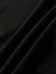 Camiseta de Mujer, Nueva Colección de Verano, Estilo Europeo y Americano, Camiseta de Manga Corta con Estampado de Letras "Mamie En Or", Cuello Redondo, Corte Holgado Casual, Top d - Negro - Ver 5