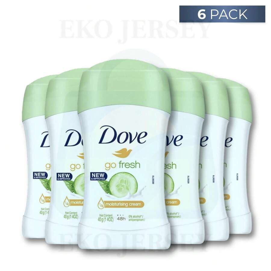 Dove Cucumber & Green Tea 48H Sweat & Odor Protection Stick Deodorant 1.4 Oz / 40 G Pack Of 6 - 多樣化香型 - 查看 1