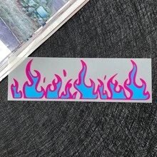 Flame Motorcycle Stickers, Waterproof Vinyl Decals Suitable For Bicycles, Cars, Helmets, Fuel Tanks - Decorative Stickers - View 8