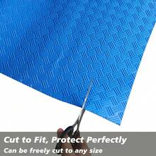 Alfombra antideslizante de PVC para piscina, de color azul para proteger el revestimiento de la piscina contra daños, alfombra para escalera de piscina - Alfombra protectora para escalera de piscina con textura antideslizante, adecuada para piscinas enterradas y sobre el suelo - diseño contratado - Ver 5