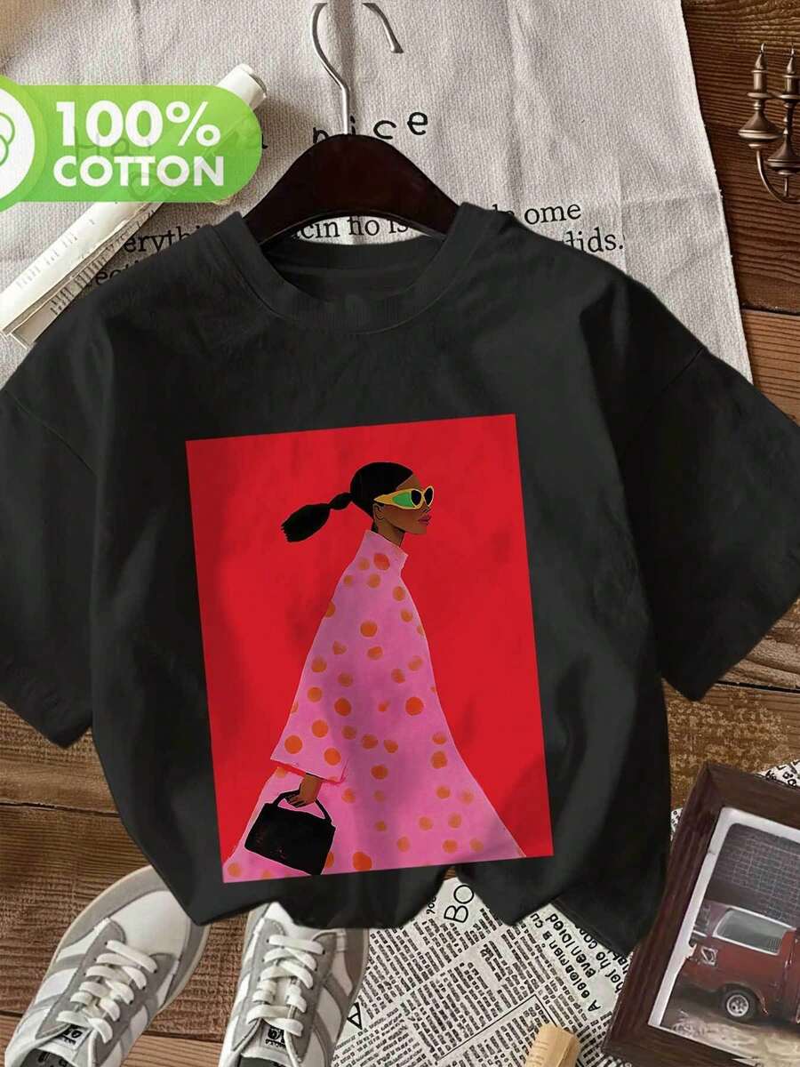 Women T-Shirts - Black - View 1