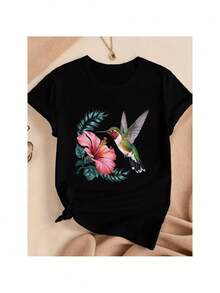 Women T-Shirts - Black - View 1