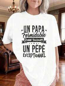 Camiseta Excepcional de Pepe| Negro, Talla S, Estampado Gráfico, Camiseta Casual de Corte Holgado para Mujer, Uso en Todas las Temporadas. - Blanco - Ver 12