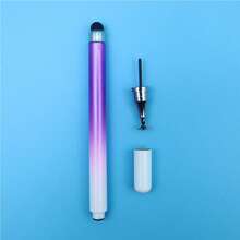 2-In-1 Macaron Touch Stylus Pen, Universal For Smartphone & Tablet, Capacitive Pen For Editing & Drawing, Gradient Color - Multicolor - View 4