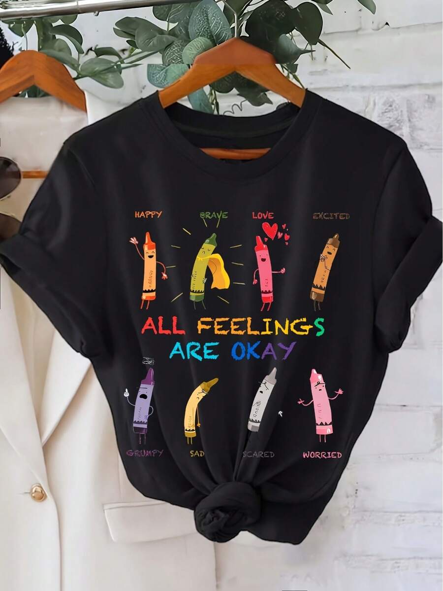 Women T-Shirts - Black - View 1