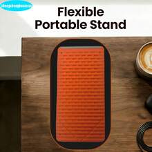 Suporte de Telefone Flexível e Dobrável, Suporte de Telefone Portátil Multifuncional, Suporte de Telefone para Mesa, Suporte de Telefone Relaxado, Adequado para Telefones, Tablets, Laptops - Multicolorido - Visão 7