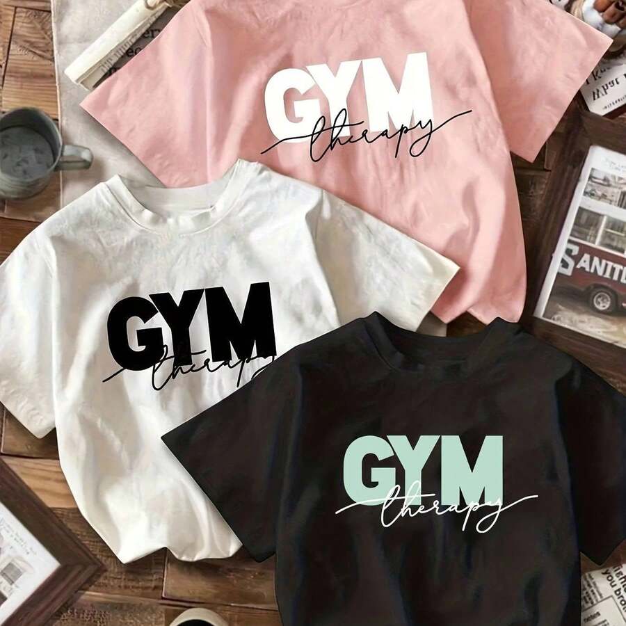 Camiseta para Mujer con Estampado de Diente y Pasta Dental, Manga Corta - Negro - Ver 1