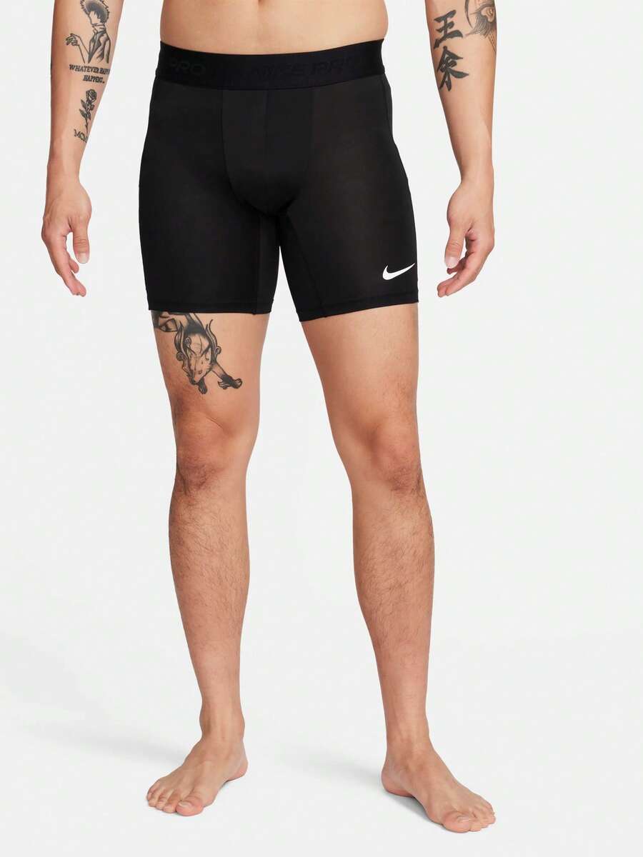 Nike 夏季新款Dri-FIT速乾運動健身男子褲緊身短褲 - 黑色 - 查看 1