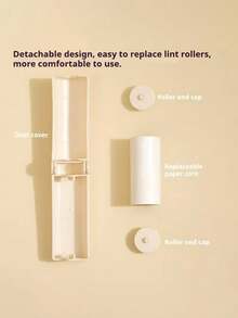 Bộ 4 dụng cụ loại bỏ xơ vải mini có thể gập lại, xoay 180°, có nắp đậy chống bụi, độ bám dính cao, dùng trong gia đình, du lịch, văn phòng, làm sạch quần áo, lựa chọn quà tặng [Giấy loại bỏ xơ vải - Giấy thay thế loại bỏ xơ vải] - Bộ - Xem 8