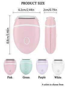 Máy cạo râu điện 3 trong 1 dành cho nữ, dụng cụ tẩy lông không đau, máy cạo lông toàn thân chống nước dùng cho mặt, chân và vùng bikini. - Nhiều màu - Xem 10