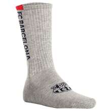 FC Barcelona Chaussettes Unisex, Lot de 7 – Chaussettes de tennis, logo lettrage, mélange de coton, unies - Multicolore - Voir 4