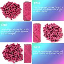 DeDryDS 100pcs 240# Sanding Bands 3.1mm Core For Electric Nail File, Suitable For Acrylic Gel Removal, Shaping, Pedicure, Foot Relaxation, Professional Nail Art Tool - Multicolor - View 4