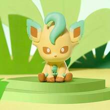pokemon 1pc Pokémon Eevee Family Blind Box Figure Set, 8 Styles Q Version Sitting Figurines, Sylveon, Umbreon, Leafeon, Glaceon, Vaporeon, Jolteon, Espeon, Flareon, Desktop Ornament Gift, Pokémon Eevee Evolution Series Authentic Q Version Cute Figurines, Car Desktop Ornament Gift For Best Friend, Eevee Family Complete Blind Box Figure Collection - Multicolor - View 10
