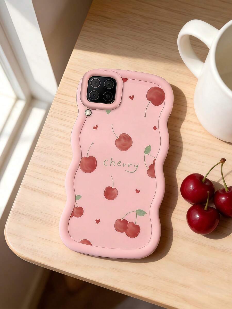 1个可爱爱心樱桃马卡龙渐变波浪裙边软TPU手机壳,兼容三星Galaxy A03 A04 A05 A06 A11 A12 A13 A14 A15 A16 A20S A21S A22 A23 A24 A25 A26 A31 A32 A33 A34 A35 A36 A50 A51 A52 A53 A54 A55 A56 A73 S20FE S21FE S22 S22U S23 S23+ S23U S233FE S24 S24+ S24U S25 S25+ S25U/ Note 11 Note 12 Note 13 Note 14 /三星/荣耀/Y7 Y9/ C53 C55 - 粉色 - 查看 1