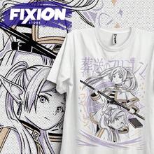 Camiseta para Anime Frieren Mas alla del final del viA1Je B N01 Mange T1EE 220G, camiseta de manga corta de algodón puro para hombre y mujer, tejido grueso, resistente a las arrugas y que no se deforma fácilmente. Estilo sencillo y versátil, ligero y transpirable, perfecto para ir al trabajo, viajar, acampar, ir de compras y el tiempo libre diario. - Blanco - Ver 1