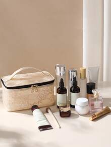 Tas Kosmetik Jala Nilon Kapasitas Besar, Kantong Penyimpanan Multifungsi, Tas Perlengkapan Mandi/Tas Rias Wanita untuk Perjalanan - MultiWarna - View 7