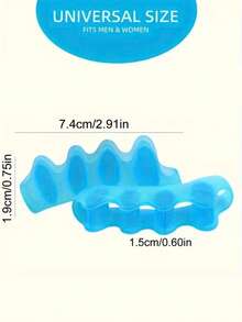 2/4/8pcs Soft Silicone Toe Separators, Reusable Toe Spacers For Foot Correction And Protection, Alcohol-Free - Multicolor - View 6
