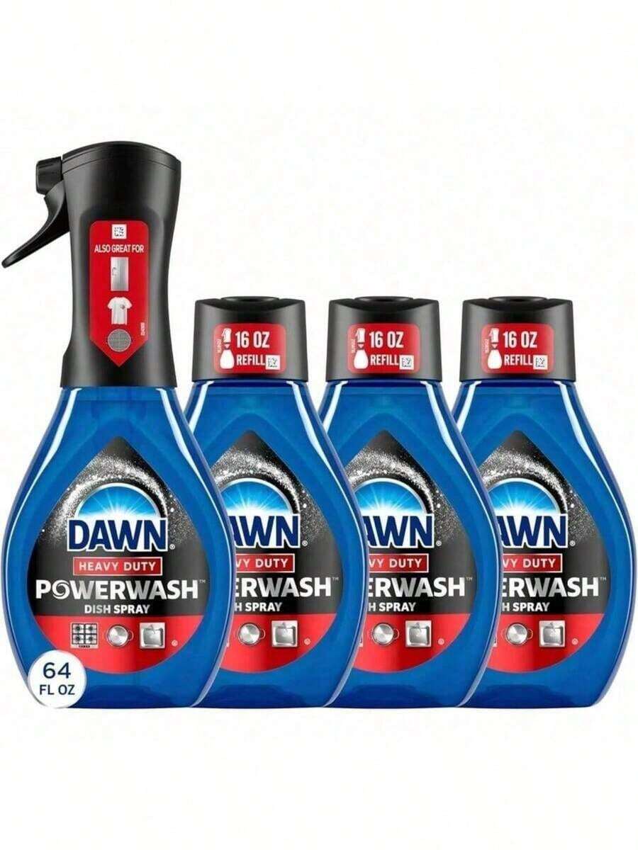 Heavy Duty Dish Spray Cleaner Powerwash Dish Soap All-Purpose Kitchen Cleaner Grease Fighting Starter Kit 16 Fl Oz Dishwashing Spray Tough Stain Remover Kitchen Surface Cleaner - 16 oz - Xem 1