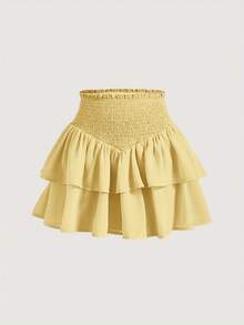 Women Skirts - Yellow - View 4