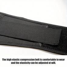 Adjustable Breathable Waist Belt With Heating Pad And Lumbar Support, Unisex, Suitable For Daily Activities, Work And Home Use - Black - View 7
