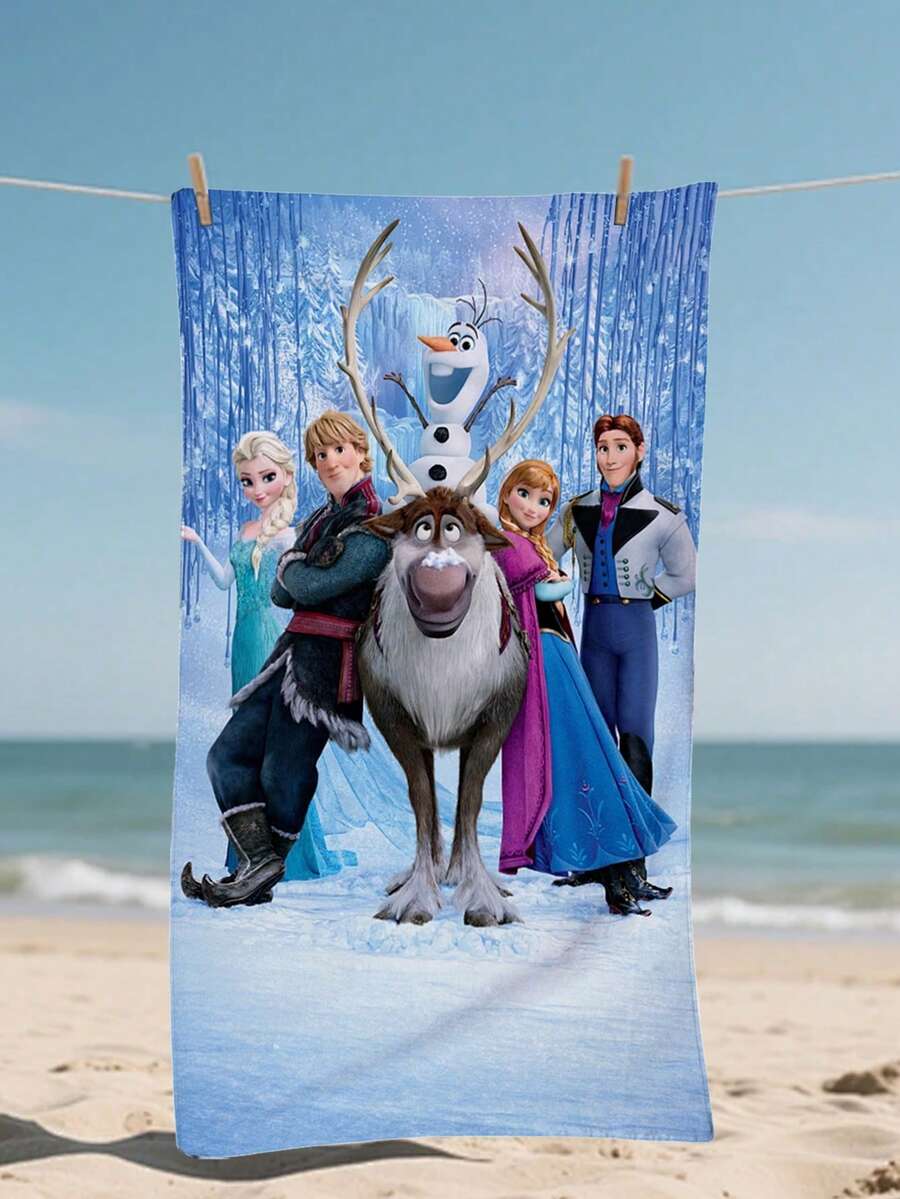Disney 冰雪奇缘主题沙滩巾,灵感源自阿伦黛尔王国,献给所有热爱冰雪奇缘的粉丝,尽享夏日乐趣。这款充满奇思妙想的沙滩巾,以经典角色和电影中的精彩瞬间为特色,完美展现了阿伦黛尔王国的魔力,唤起人们对这部风靡全球的系列电影的美好回忆。 - Beach Towel - 查看 1