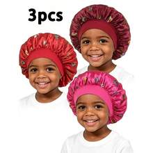 Awegeo 3 buah Topi Tidur Anak Motif Kupu-kupu dengan Karet Elastis Lebar, Nyaman untuk Dipakai Sehari-hari - 3 buah set3 - View 8