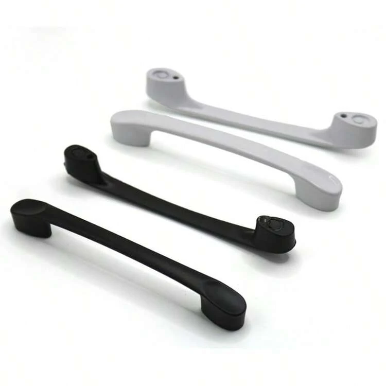 6 piezas Manijas de aleación de aluminio negro/blanco, Tiradores de cajón de cocina, Accesorios de herrajes de muebles - paquete de 6 unidades - Ver 6