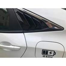 Rifoda 适用于思域（Civic）的百叶窗通风口遮阳罩，适用于第十代思域掀背车和Type R车型（2016-2020款），采用ABS材质。 - 十代思域百葉窗 - 查看 7