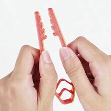 1pc Anti-Slip Plier-Style Nail Holder Tool, Finger Protection, Portable Nail Repair Tool, Suitable For Basic Repair, Woodworking And Home Construction, Plastic Material - A - View 3