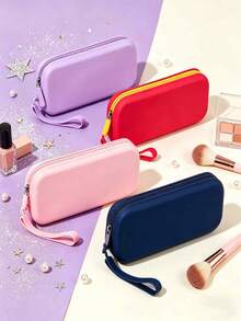 Multi-Color Durable Washable Silicone Zipper Coin Purse, Versatile Storage Pouch For Coins, Lipstick, Hair Ties, Rings, Earrings, USB, And Small Items - Multicolor - View 5