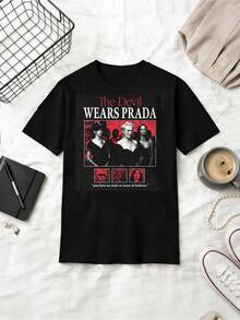 The Devil Wears  Shirt, Vogue Fashion Comedy, Meryl Streep  Movie Tee - Black - View 1