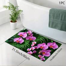 1 件装花卉图案吸水垫/沥水垫，适用于咖啡机、餐具 - 涤纶吸水桌面保护垫，带橡胶防滑垫，可用于厨房台面装饰、家庭酒吧和餐桌 - 彩色 - 查看 8